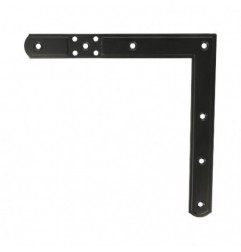AMIG 7063  
 Escuadra 3091  
 220 x 220 mm  
 Acero  
 Negro - Izquierda