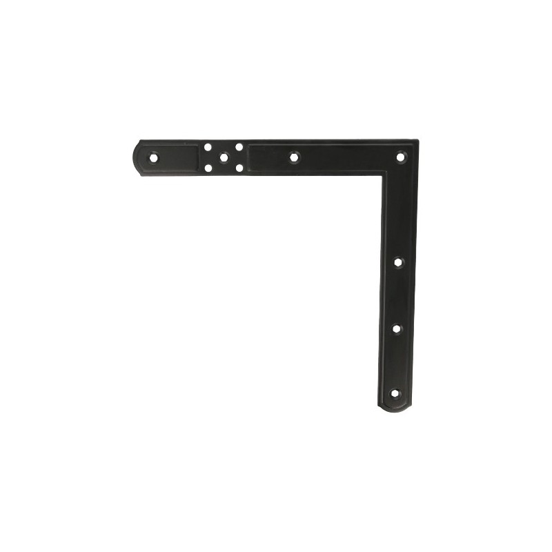 AMIG 7063  
 Escuadra 3091  
 220 x 220 mm  
 Acero  
 Negro - Izquierda