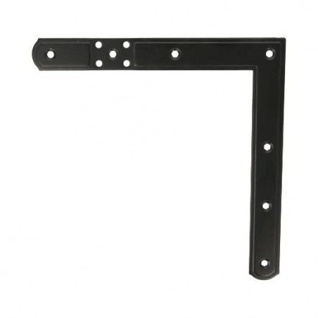 AMIG 7063  
 Escuadra 3091  
 220 x 220 mm  
 Acero  
 Negro - Izquierda