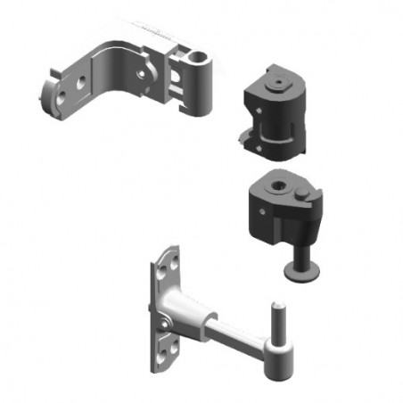AMIG 7066  
 Retenedor 3101  
 105 mm  
 Zamak  
 Negro - Derecha