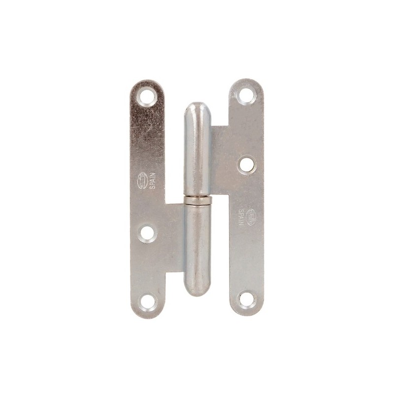 AMIG 709  
 Pernio 405  
 95 x 52 x 2 mm  
 Acero  
 Zincado - Izquierda
