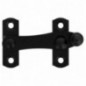 AMIG 7234  
 Aldabilla 3  
 75 x 46 mm  
 Acero  
 Negro - Derecha