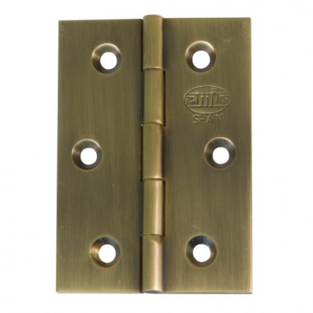 AMIG 7264  
 Bisagra 1002  
 60 x 40 x 2 mm  
 Latón  
 Cuero