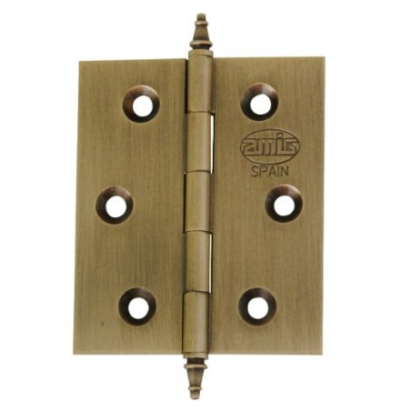 AMIG 7271  
 Bisagra 1003  
 70 x 50 x 2 mm  
 Latón  
 Cuero