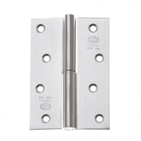 AMIG 7329  
 Bisagra 2077  
 90 x 60 x 2,5 mm  
 Acero inoxidable 18/8  
 Mate - Derecha