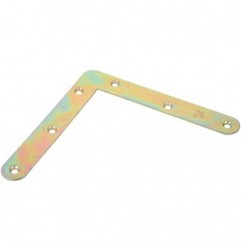AMIG 7351  
 Escuadra plana 2  
 120 x 17 x 1,2 mm  
 Acero  
 Bicromatado