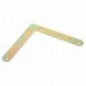 AMIG 7351  
 Escuadra plana 2  
 120 x 17 x 1,2 mm  
 Acero  
 Bicromatado