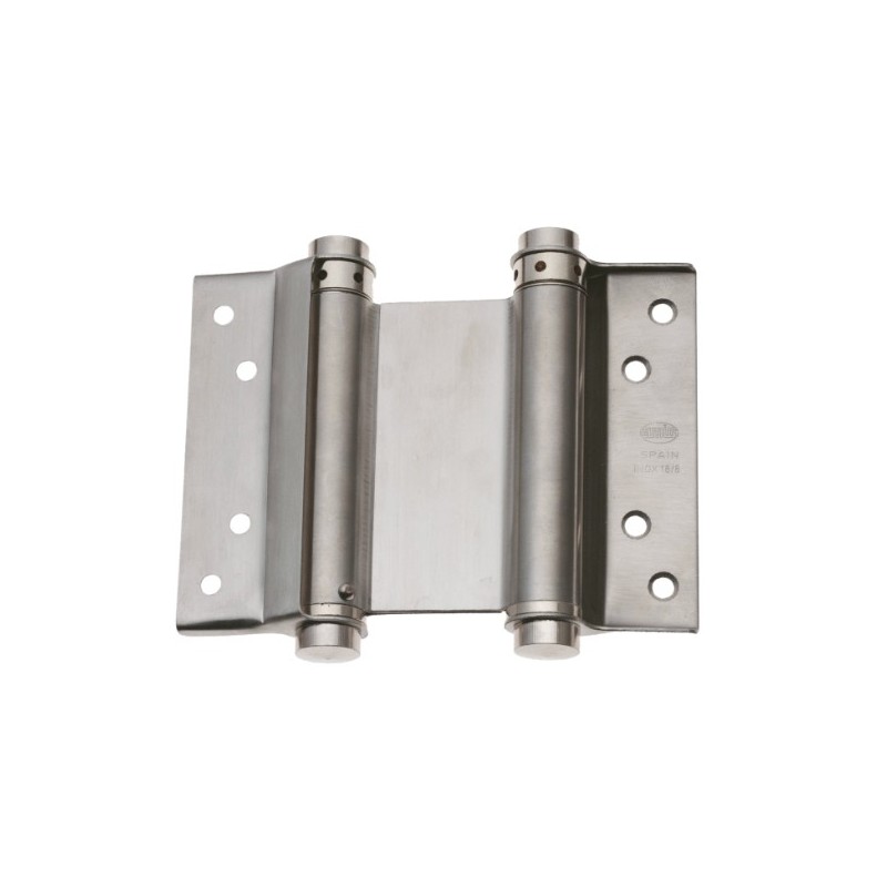 AMIG 7376  
 Bisagra doble acción 3037  
 75 x 126 mm  
 Acero inoxidable 18/8  
 Mate