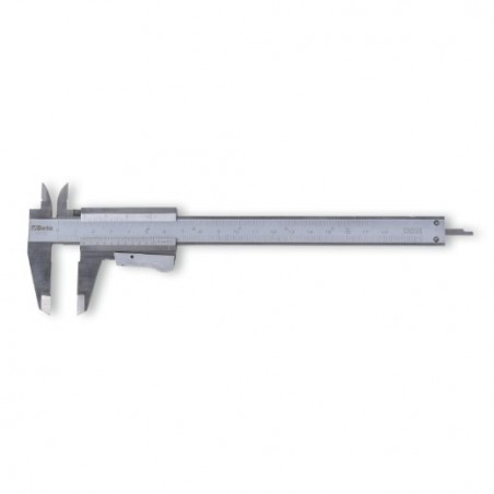 1650 150 Calibre de cursor de acero inoxidable templado, en estuche de plástico