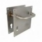 AMIG 7457  
 Manilla con placa 3CB  
 180 x 180 mm  
 Acero inoxidable 18/8  
 Mate