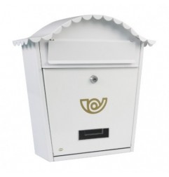 AMIG 7463   Buzón 1   370 x 360 x 105 mm   Acero   Blanco