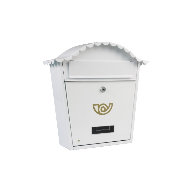 AMIG 7463   Buzón 1   370 x 360 x 105 mm   Acero   Blanco