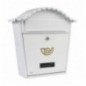 AMIG 7463   Buzón 1   370 x 360 x 105 mm   Acero   Blanco