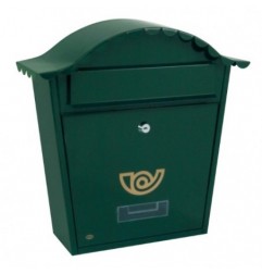 AMIG 7465   Buzón 1   370 x 360 x 105 mm   Acero   Verde