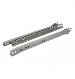 AMIG 7471  
 Guía para cajón con rodillos 10  
 250 x 37 mm  
 Acero  
 Gris metalizado