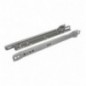 AMIG 7472  
 Guía para cajón con rodillos 12  
 300 x 37 mm  
 Acero  
 Gris metalizado