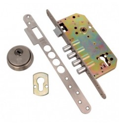 AMIG 7483  
 Cerradura 111  
 50/85  
 Acero inoxidable 18/8  
 Mate