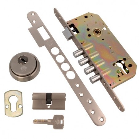 AMIG 7545  
 Cerradura 101  
 50/85  
 Acero  
 Cromado mate