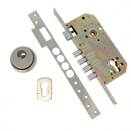 AMIG 7547  
 Cerradura 110  
 50/85  
 Acero  
 Cromado mate