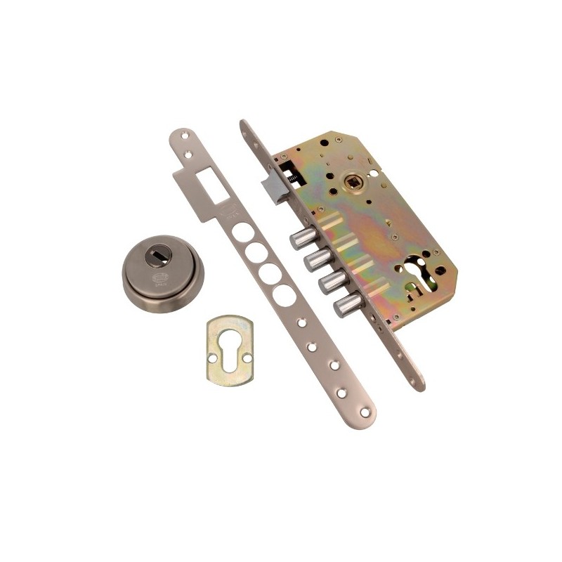 AMIG 7549  
 Cerradura 111  
 50/85  
 Acero  
 Cromado mate