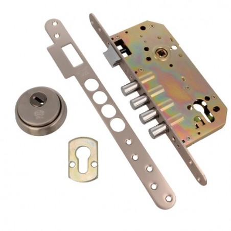 AMIG 7549  
 Cerradura 111  
 50/85  
 Acero  
 Cromado mate