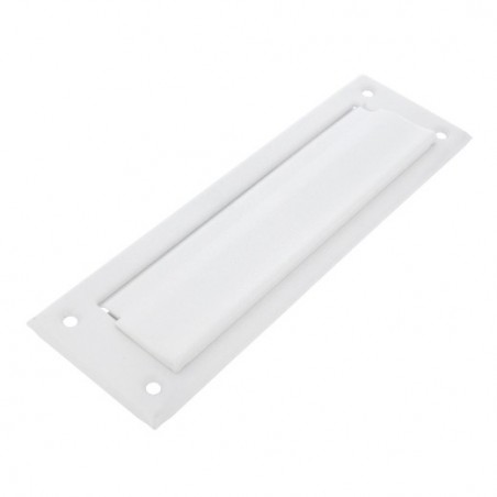 AMIG 7587  
 Bocacartas 1  
 254 x 78 mm  
 Acero  
 Blanco