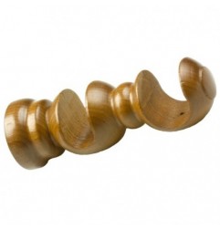AMIG 7648  
 Soporte frente doble 220  
 Ø20/30 mm x 150 mm  
 Madera  
 Nogal