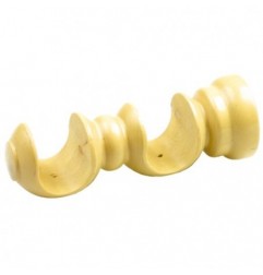 AMIG 7655  
 Soporte frente doble 230  
 Ø30/30 mm x 150 mm  
 Madera  
 Teka