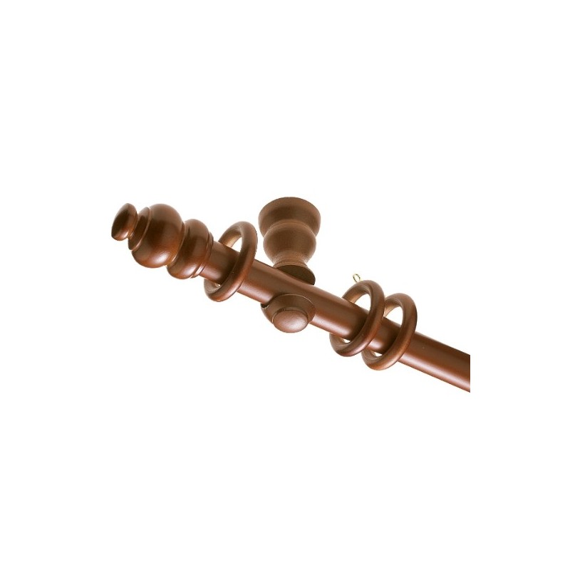 AMIG 7716  
 Conjunto pared 372  
 Ø30 mm x 2 m  
 Madera  
 Nogal