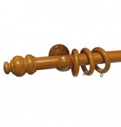 AMIG 7723  
 Conjunto pared 374  
 Ø30 mm x 2,4 m  
 Madera  
 Teka