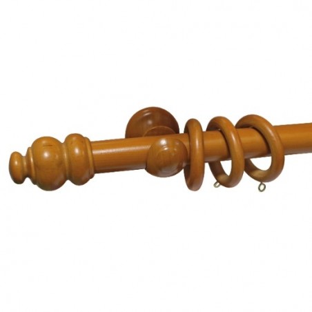 AMIG 7723  
 Conjunto pared 374  
 Ø30 mm x 2,4 m  
 Madera  
 Teka
