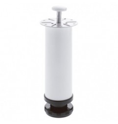 AMIG 7804  
 Pata para mueble 5  
 Ø50 x 150  mm  
 Acero  
 Blanco