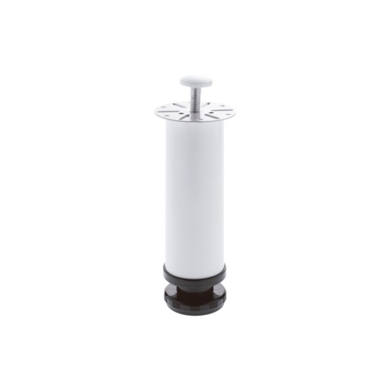 AMIG 7804  
 Pata para mueble 5  
 Ø50 x 150  mm  
 Acero  
 Blanco