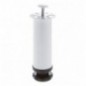 AMIG 7804  
 Pata para mueble 5  
 Ø50 x 150  mm  
 Acero  
 Blanco