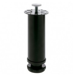 AMIG 7806  
 Pata para mueble 5  
 Ø50 x 150  mm  
 Acero  
 Negro
