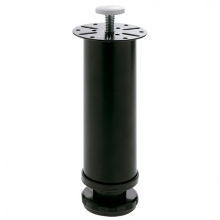 AMIG 7806  
 Pata para mueble 5  
 Ø50 x 150  mm  
 Acero  
 Negro