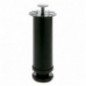 AMIG 7806  
 Pata para mueble 5  
 Ø50 x 150  mm  
 Acero  
 Negro