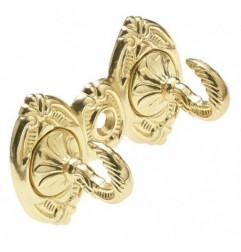 AMIG 7921  
 Gancho doble 513  
 70 x 35 mm  
 Zamak  
 Marfil oro