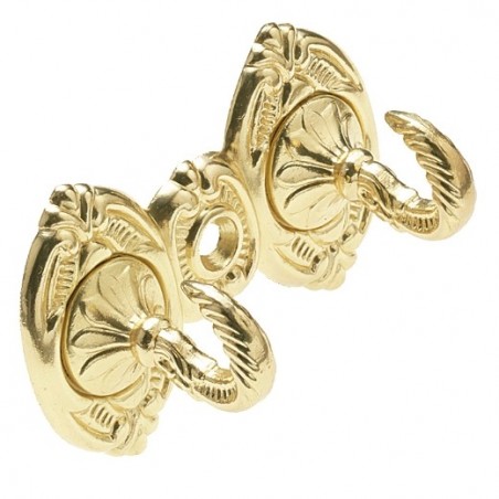 AMIG 7921  
 Gancho doble 513  
 70 x 35 mm  
 Zamak  
 Marfil oro