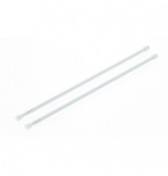 AMIG 7946  
 Portavisillos 1  
 Ø8 x 45/80 mm  
 Acero  
 Blanco