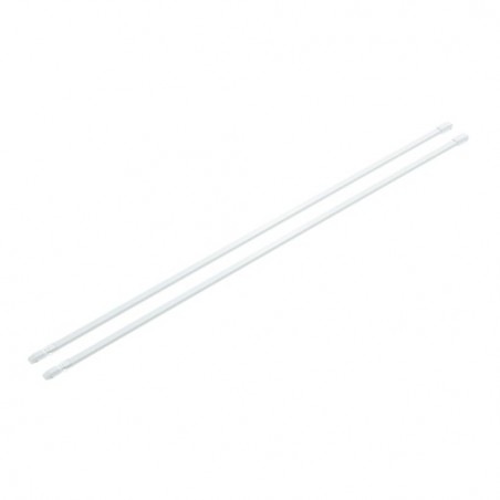 AMIG 7949  
 Portavisillos 2  
 Ø10 x 40/70 mm  
 Acero  
 Blanco