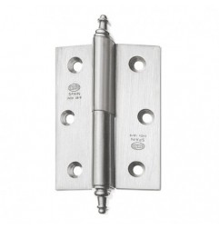 AMIG 7977  
 Bisagra 2007  
 120 x 80 x 2,5 mm  
 Acero inoxidable 18/8  
 Mate - Derecha