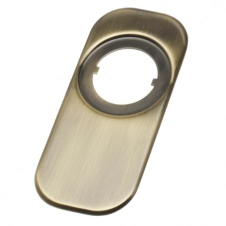 AMIG 8051  
 Embellecedor 10  
 165 x 74 mm  
 Latón  
 Cuero