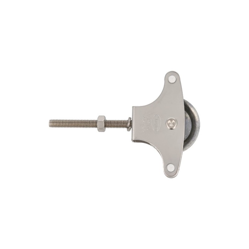 AMIG 8161  
 Polea metálica 22 INOX.  
 M6 x 60 mm  
 Acero inoxidable 18/8  
 Mate