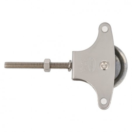 AMIG 8161  
 Polea metálica 22 INOX.  
 M6 x 60 mm  
 Acero inoxidable 18/8  
 Mate