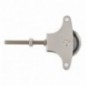 AMIG 8161  
 Polea metálica 22 INOX.  
 M6 x 60 mm  
 Acero inoxidable 18/8  
 Mate