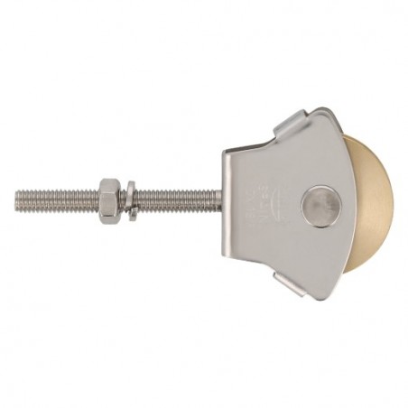 AMIG 8162  
 Polea metálica 23 INOX.  
 M6 x 50 mm  
 Acero inoxidable 18/8  
 Mate