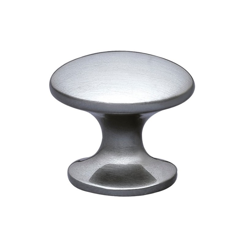 AMIG 8179  
 Pomo 720  
 Ø30 x 25 mm  
 Zamak  
 Níquel cepillado