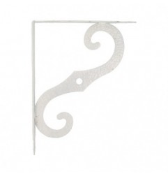AMIG 8193  
 Palomilla ornamental 2  
 100 x 90 mm (4'' x 3,5'')  
 Acero  
 Blanco