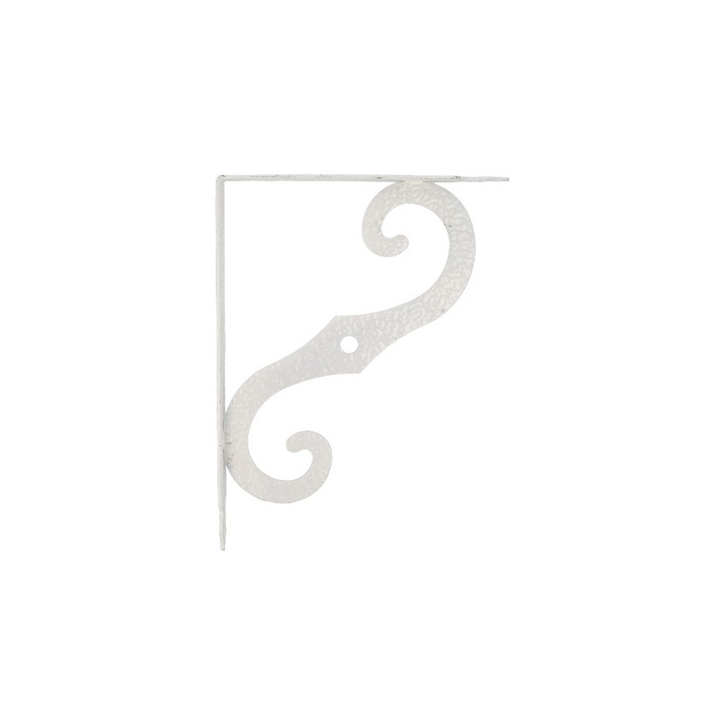AMIG 8193  
 Palomilla ornamental 2  
 100 x 90 mm (4'' x 3,5'')  
 Acero  
 Blanco
